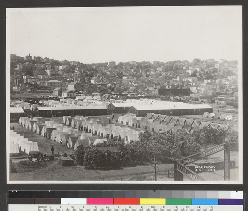 [Refugee camp. Fort Mason.]