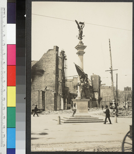 California Statue. [Native Sons of the Golden West monument, Mason and Turk Sts. at Market.]