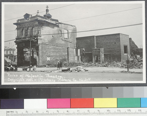 Ruins of Majestic Theatre. [Market St. near Ninth.]