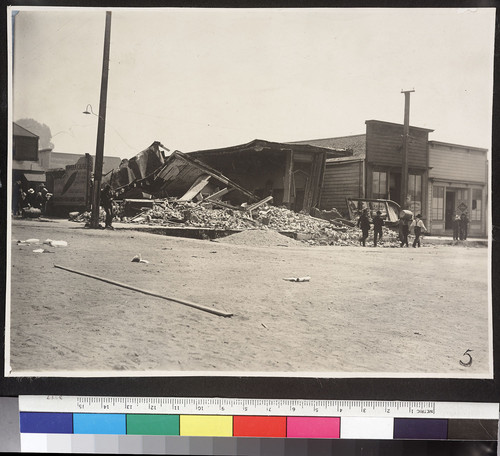 Fort Bragg. [Collapsed structure.]