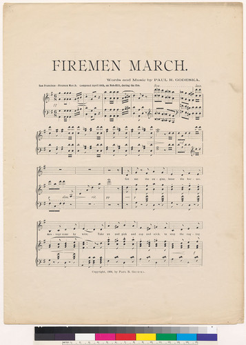 Firemen March, by Paul R. Godeska