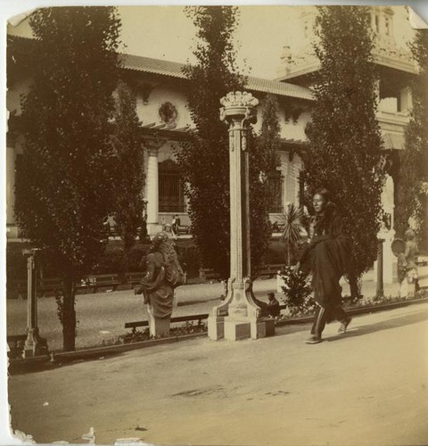 Native American man, Electricity Building