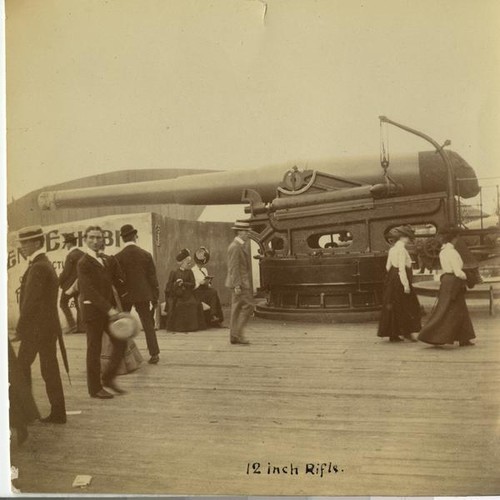 12-inch rifle, Ordnance Exhibit, in front of Government Building