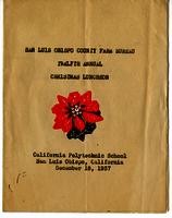 San Luis Obispo Farm Bureau, Christmas luncheon invitation