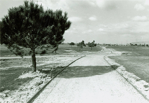 View of construction of Victoria Golf Course