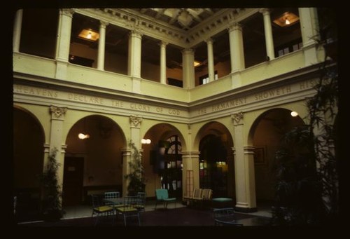 YWCA Oakland, interior, court