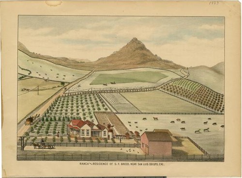 Breed, S. F., Ranch and Residence, near San Luis Obispo