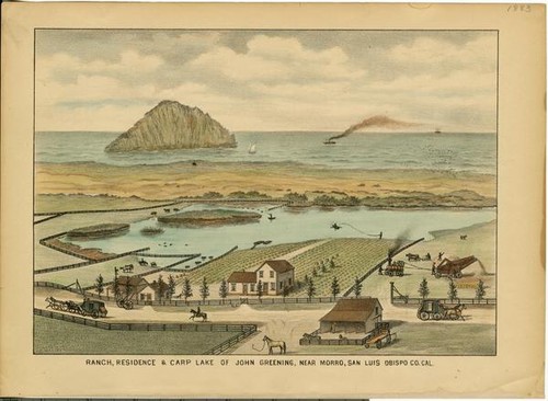 Greening, John, Ranch, Residence and Carp Lake, near Morro [Bay]