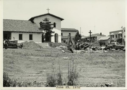 Mission Plaza construction, San Luis Obispo, June 25, 1970