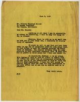 Letter from Julia Morgan to William Randolph Hearst, June 9, 1939