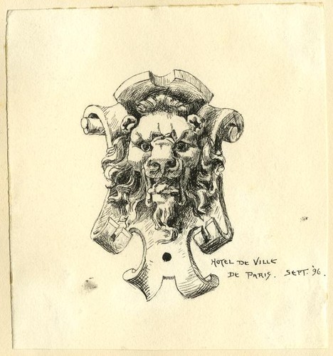 [Detail from sketchbook, Beaux-Arts, 1896-1901]