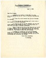 Letter from William Randolph Hearst to Julia Morgan, June 7, 1928