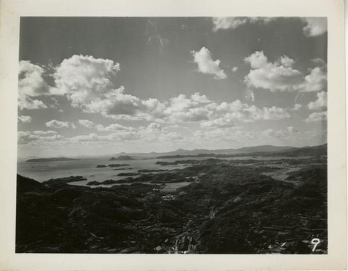 The outer harbor looking east to China, Sasebo, Japan