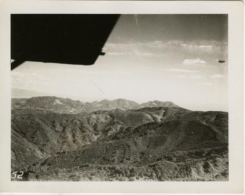 Air view of the Kumamoto Mountains across the Shimabara Kaiwan Bay