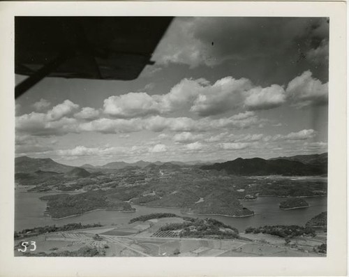 Inland waterways on air flight from Sasebo to Nagasaki