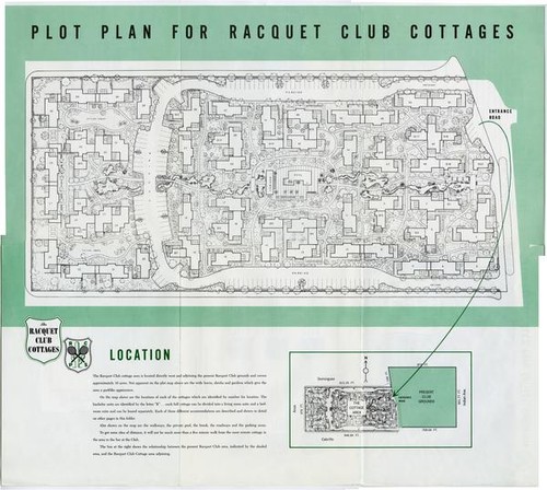 Plot Plan for Racquet Club Cottages