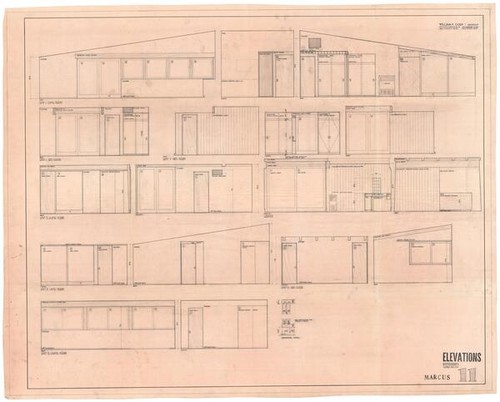 Marcus [Del Marcos Hotel], interior elevations, sheet 11