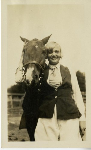 Brorsson, Karin, c. 1930, and Dapple Darling