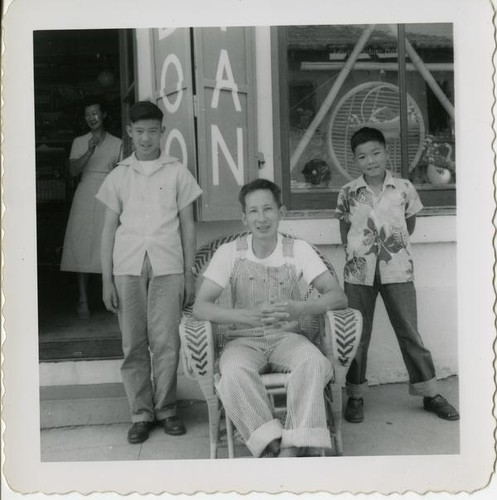 Watson, Eddie and Billy, Richard Chong and Yvonne Louis, undated.'[Richard Chong, Eddie + Billy Watson, Yvonne]