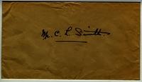 Envelope addressed to Mr. C.L. Smith