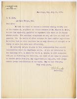 Correspondence to R.E. Jack from U.S. Grant Club