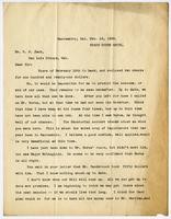 Correspondenceto R.E. Jack from A.S. Whitsel