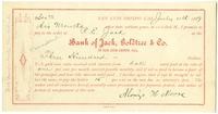 Loan from the Bank of Jack, Goldtree & Co