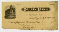 County Bank Stationary