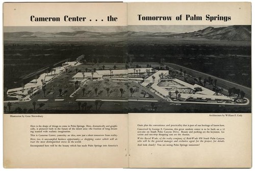 Cameron Center... the Tomorrow of Palm Springs,' San Diego Magazine [excerpt], 1955 - CONFIRM LOCATION BEFORE UPLOADING