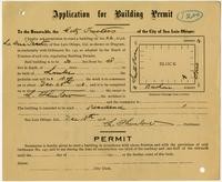 Application for Building Permit on part lot 22 block La Vina Tract