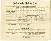 Application for Building Permit on Lot 6 Block 56