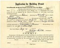 Application for Building Permit on Lot 1, part Block 86