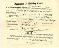 Application for Building Permit on Lot 5, 6 Block 7