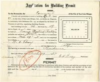 Application for Building Permit for E. D. Bray