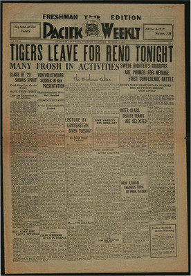 The Pacific Weekly, October 15, 1925 — Calisphere