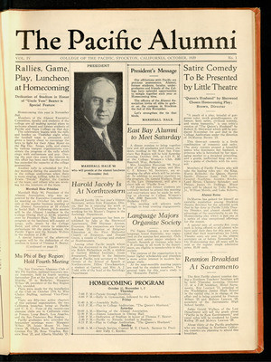 The Pacific Alumni October 1929