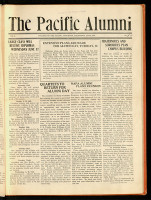 The Pacific Alumni June 1925