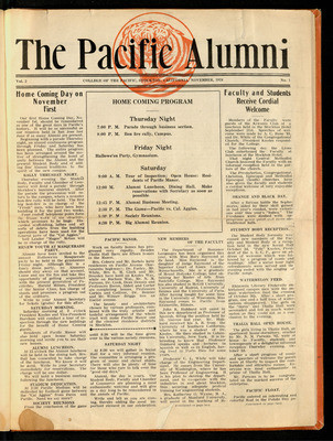 The Pacific Alumni November 1924