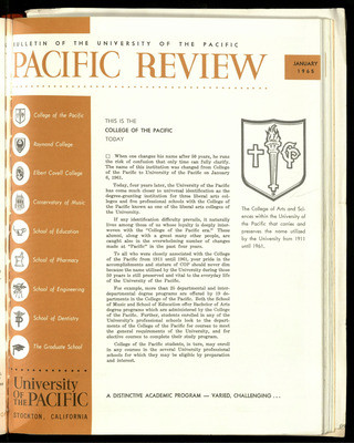 Pacific Review January 1965 (Bulletin of the University of the Pacific)