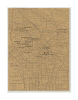 Los Angeles Map by Antiquarian Booksellers Association of America