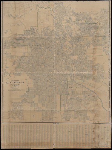 Percival's map of Los Angeles and vicinity : based upon official and authentic data