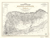 1853 topographical map of the mineral districts of California : being the first map ever published from actual survey
