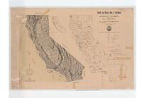 Relief and mineral map of California