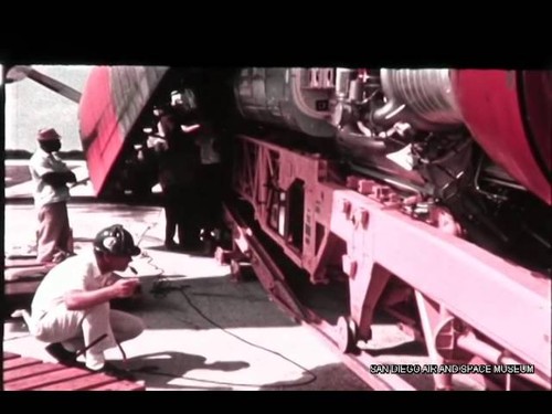 Convair Atlas Arriving at Skid Strip Unloading and Going to HGR 9/7/62 HACL Film 00293