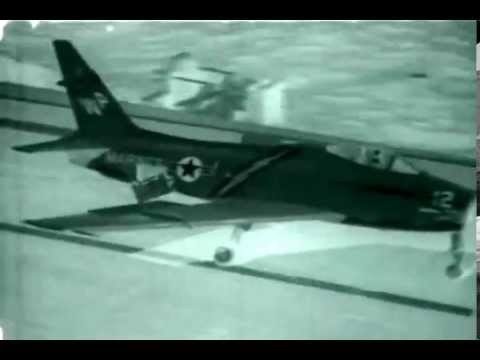 F-0382 Carrier Landings and Take Offs Video North American FJ Fury, Grumman F11F Tiger