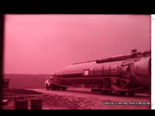 Mating of Atlas to Launcher at Vandenberg Air Force Base, 10/4/65 HACL Film 00127
