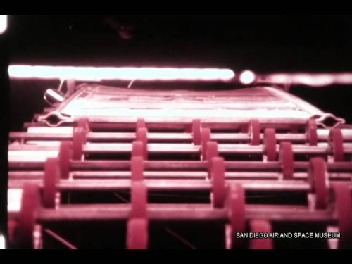 F 1305 Ryan Aeronautical Thermal Vacuum Test 50' Deployment of Solar Panel