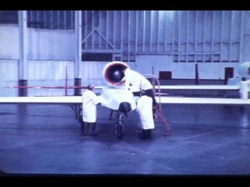 F 1707 Ryan Model 235 Ryan YQM-98 R-Tern Compass Cope R roll out 12/21/1973