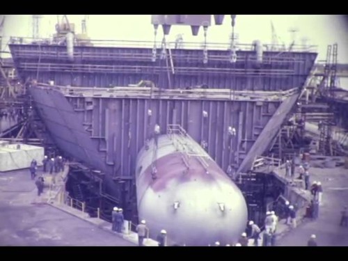 F 1599 General Dynamics Quincy Ship Building Footage