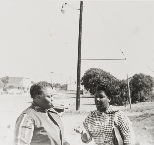 Vera Wilson and Rasaile Kindles, 1128 W. Cypress, Santa Maria : 1964